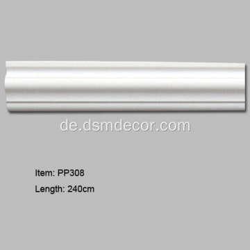 Niedrigerer Preis PU Architectural Plain Curved Molding